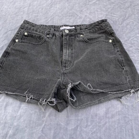 Garage Denim Womens Black Jean Cut Off Shorts Size 9​​​ - Picture 1 of 8